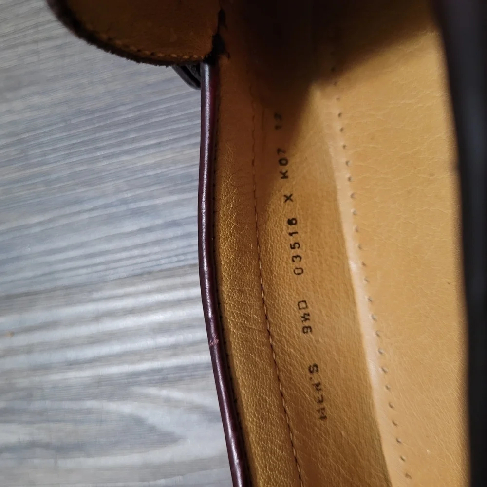 Cole Haan Men's Burgundy Loafers Size 9.5 Slip On Comfort